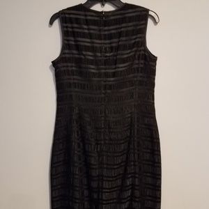 Black two-tone cocktail dress